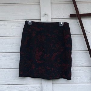Vintage Red/Black Mini Skirt